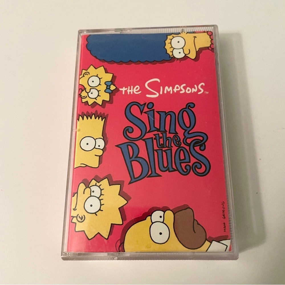 Vintage 1990 The Simpsons Sing the Blues Cassette Tape Geffen Canadian Edition